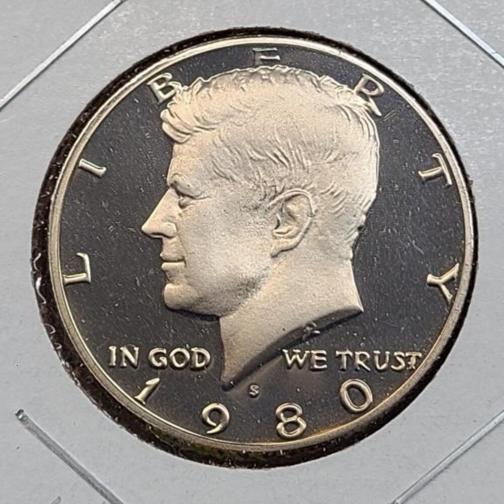 Set 1980-P, D, and S Proof Kennedy Half Dollars...Uncirculated...In Holders